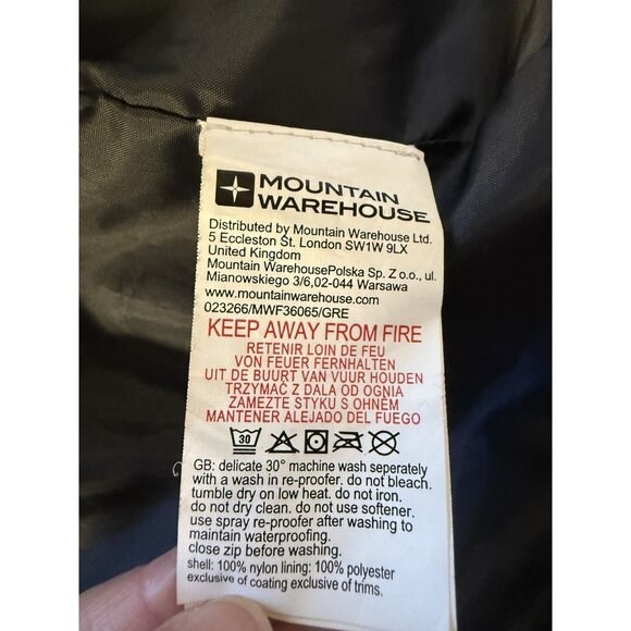 Mountain Warehouse Rain Jacket Boys 9-10 Black/red Waterproof Hood - Picture 9 of 11